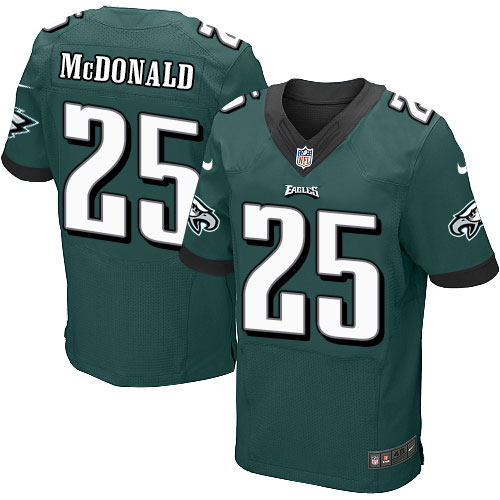 Men's Elite Tommy McDonald Nike Jersey Midnight Green Home - #25 NFL Philadelphia Eagles